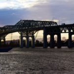 Pictures of Champlain Bridge sunset