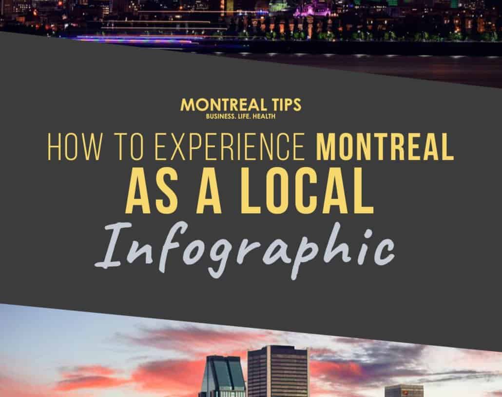 Discover Montreal like a local Infographic
