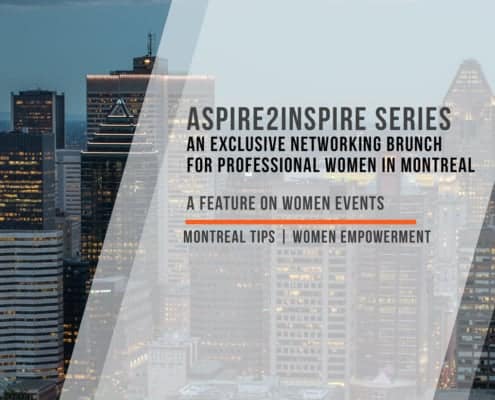 Photo of Downtown Montreal used for a women event