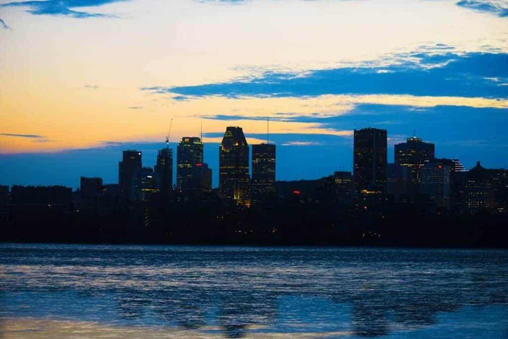 Montreal Skyline Sunset